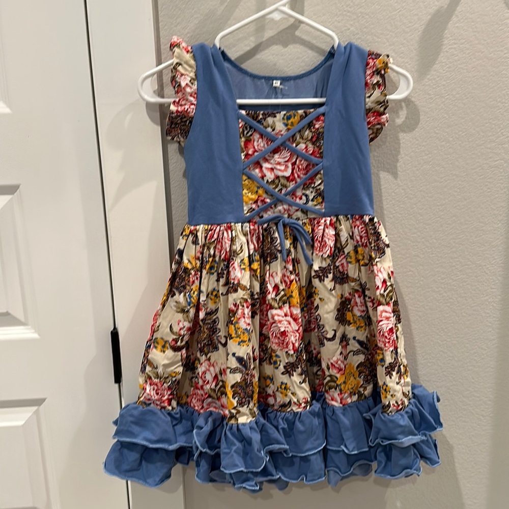 New Be Girl Clothing Boutique Full Size 8 Girls Fluttwr Corset Lap Dress